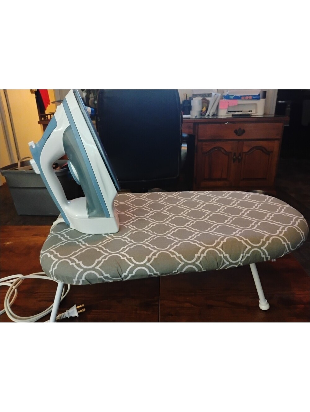 Hamilton Beach Steam Iron & Tabletop Folding Ironing Board Compact Set